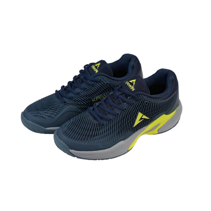 Giày Pickleball Kaiwin Oneshot Xanh Navy Vàng Neon