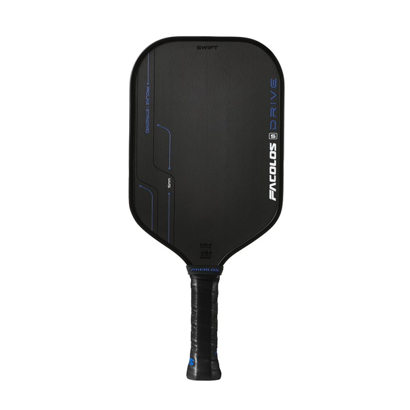 Vợt Pickleball Facolos Drive Swift Đen Xanh Biển – Sức Mạnh Tinh Tế, Hiện Đại & Chuyên Nghiệp
