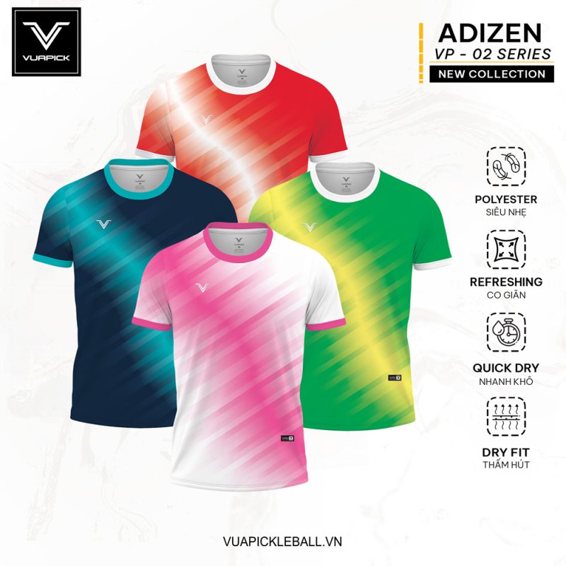 Áo Thể Thao Adizen VP-02 Series Đỏ Nổi Bật