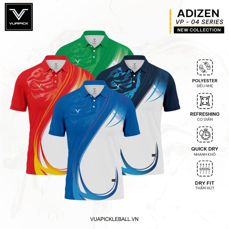 Áo Pickleball VUAPICK 04 – Đa sắc nổi bật, tiện dụng vượt trội